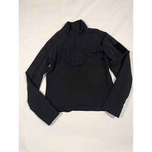Under Armour Black Tactical 1/4 Zip Long Sleeve Shirt Loose Fit LG